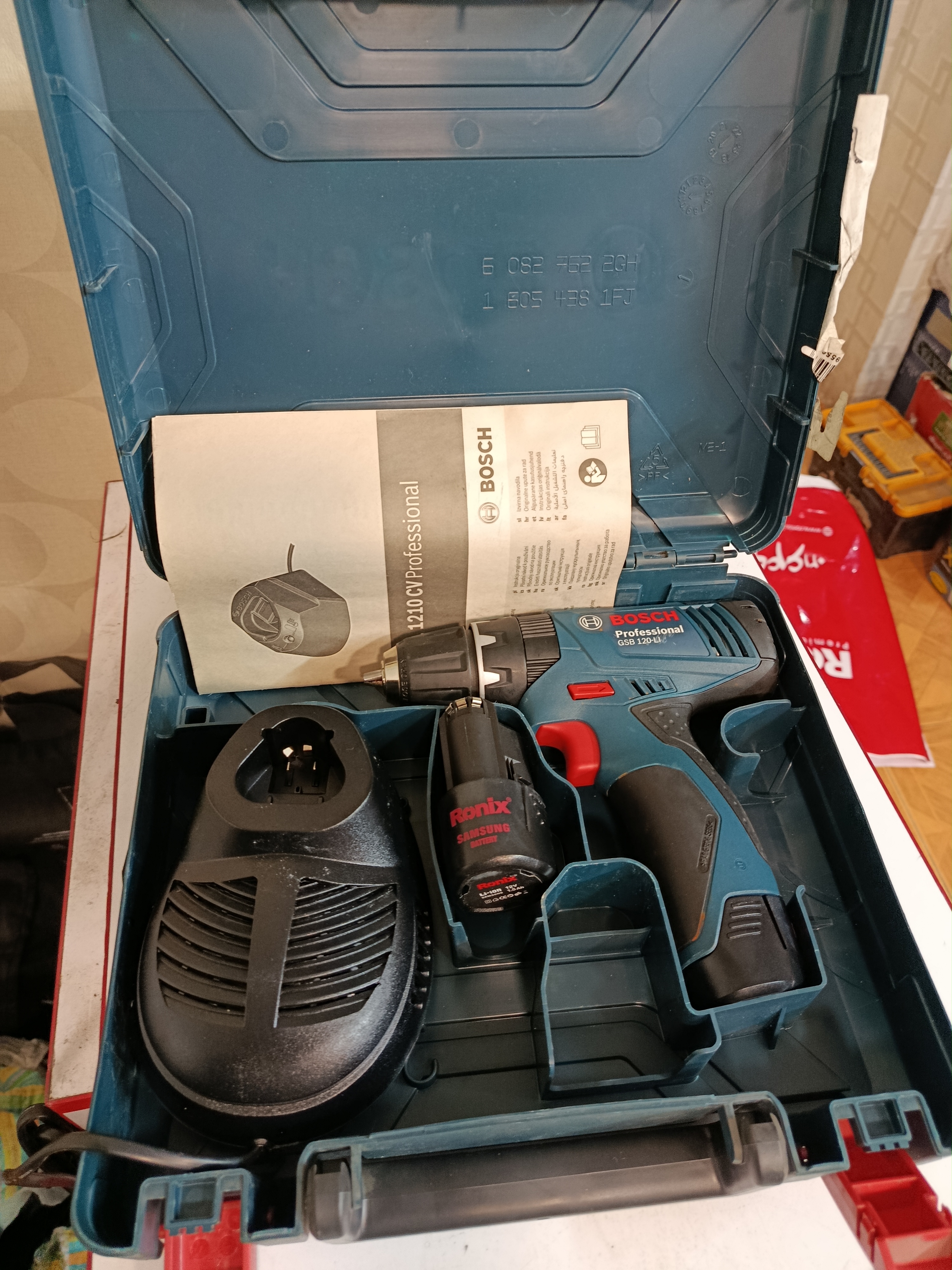 دریل پیچ گوشتی شارژی بوش مدل GSB 120LI اصل