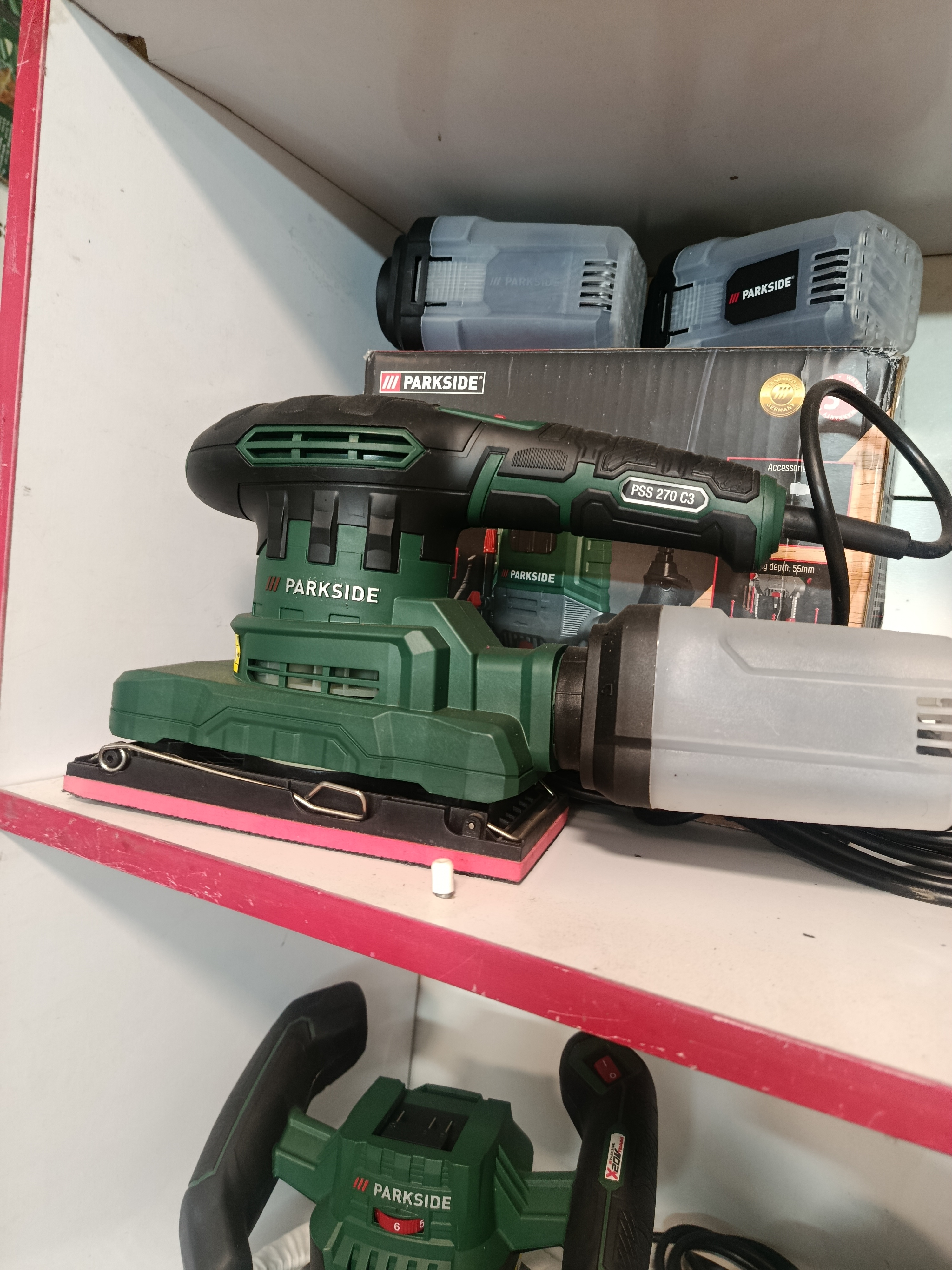 سنباده لرزان 270 وات پارکساید مدل PSS270C3